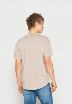Abercrombie & Fitch ACID WASH CURVED UNISEX - Basic T-shirt - Brown Wash -Abercrombie & Fitch Shop 008db3d21c3e44d7bb34cb737b563cd9