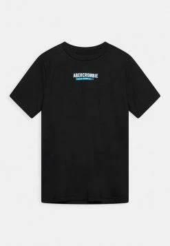Abercrombie & Fitch LOGO SOLID - Print T-shirt - Black