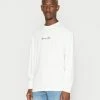 Abercrombie & Fitch OVERSIZED SCRIPT - Long Sleeved Top - White