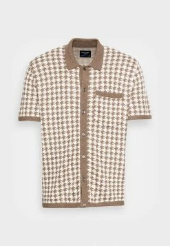 Abercrombie & Fitch STITCH CABANA SWOLO - Shirt - Brown -Abercrombie & Fitch Shop 028afd400b4b4665a5924b4d31c5f75d