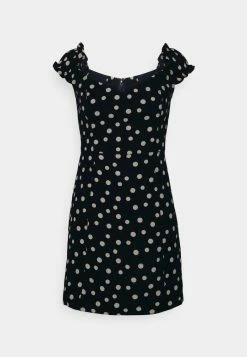 Abercrombie & Fitch Day Dress - Navy/white