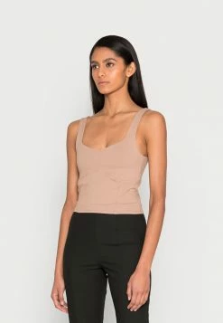 Abercrombie & Fitch BARE NOTCH TANK - Top - Brown