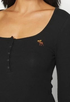 Abercrombie & Fitch ICON HENLEY - Long Sleeved Top - Black Beauty 9 Abercrombie & Fitch ICON HENLEY - Long Sleeved Top - Black Beauty -Abercrombie & Fitch Shop 08b4aedc4c384b0b86b3240019e0b745