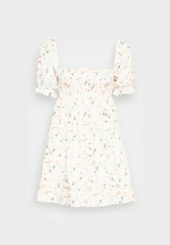Abercrombie & Fitch PUFF SLEEVE BODICE - Day Dress - Pink Pattern -Abercrombie & Fitch Shop 0969ef5fbd5847da831760228e738a2f