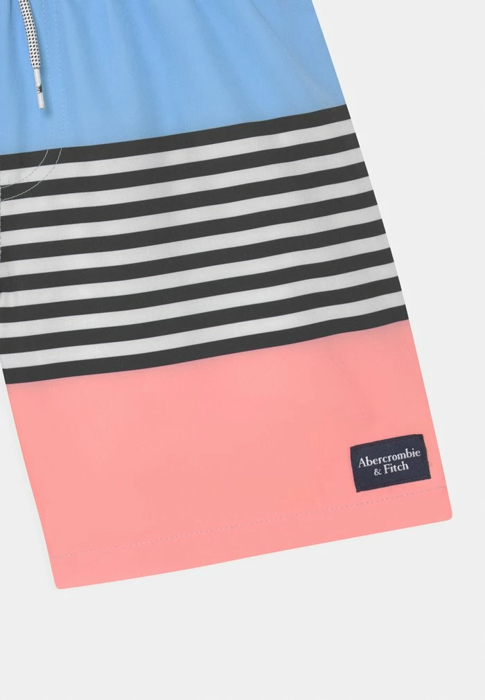 Abercrombie & Fitch HORIZONTAL STRIPE - Swimming Shorts - Orange/blue 3 Abercrombie & Fitch HORIZONTAL STRIPE - Swimming Shorts - Orange/blue - Image 3
