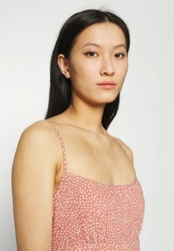 Abercrombie & Fitch FRONT RUCHED ROMPER - Jumpsuit - Red Dot -Abercrombie & Fitch Shop 09c86260b7be45c8aec2d316822f5533