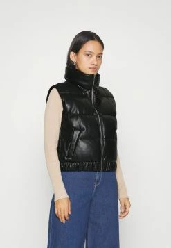 Abercrombie & Fitch PUFF VEST - Waistcoat - Black