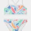 Abercrombie & Fitch COLORBLOCK BANDEAU PATTERN SET - Bikini - Blue/multi-coloured