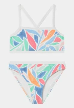 Abercrombie & Fitch COLORBLOCK BANDEAU PATTERN SET - Bikini - Blue/multi-coloured