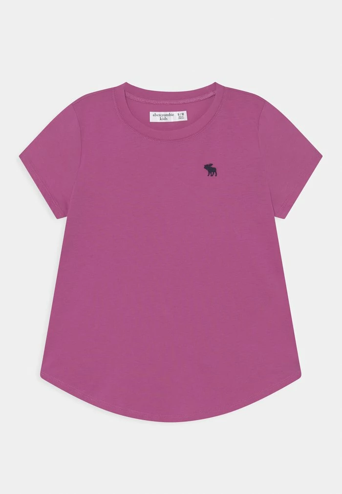 Abercrombie & Fitch CORE CREW TEE MULTI 3 PACK - Basic T-shirt - White/knockout Pink/meadow Mauve 3 Abercrombie & Fitch CORE CREW TEE MULTI 3 PACK - Basic T-shirt - White/knockout Pink/meadow Mauve - Image 3