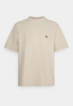 Abercrombie & Fitch DATE NIGHT TEE - Basic T-shirt - Tan 10 Abercrombie & Fitch DATE NIGHT TEE - Basic T-shirt - Tan -Abercrombie & Fitch Shop 0cca918cfba04e8b85dafb051fb3b22e