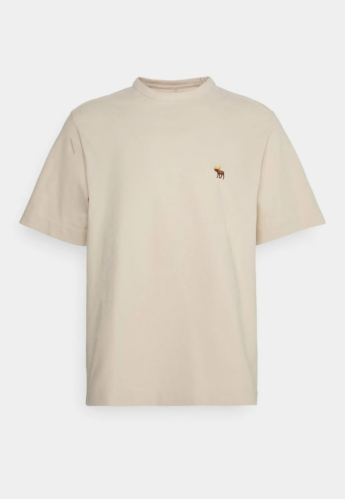 Abercrombie & Fitch DATE NIGHT TEE - Basic T-shirt - Tan 5 Abercrombie & Fitch DATE NIGHT TEE - Basic T-shirt - Tan - Image 5