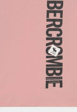 Abercrombie & Fitch VERTICAL PRINT LOGO SOLID - Long Sleeved Top - Light Pink -Abercrombie & Fitch Shop 0d68c3a9db814483a67d051843a1f9af