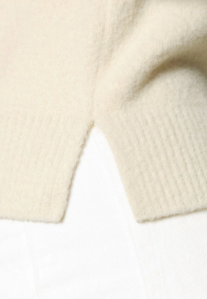 Abercrombie & Fitch CROPPED VEST WEBEX - Jumper - Wood Ash Tan 6 Abercrombie & Fitch CROPPED VEST WEBEX - Jumper - Wood Ash Tan - Image 6