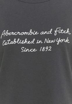 Abercrombie & Fitch SHORT SLEEVE LOGO TEE - Print T-shirt - Asphalt -Abercrombie & Fitch Shop 11ef90652463493a844b198a742e297e
