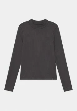 Abercrombie & Fitch COZY ESSENTIAL MOCKNECK SOLID - Long Sleeved Top - Black