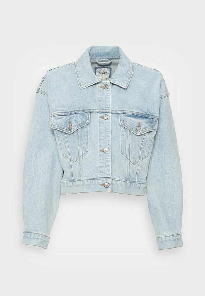 Abercrombie & Fitch JACKET - Denim Jacket - Light Marble 4 Abercrombie & Fitch JACKET - Denim Jacket - Light Marble - Image 4