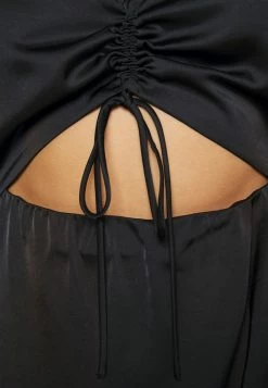 Abercrombie & Fitch CINCH FRONT DRAPY SKIRT MIDI - Cocktail Dress / Party Dress - Black Beauty -Abercrombie & Fitch Shop 12a58ab8e0ee40e09d78c4cb69ddbba9