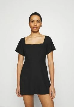 Abercrombie & Fitch SKORT ROMPER - Jumpsuit - Black