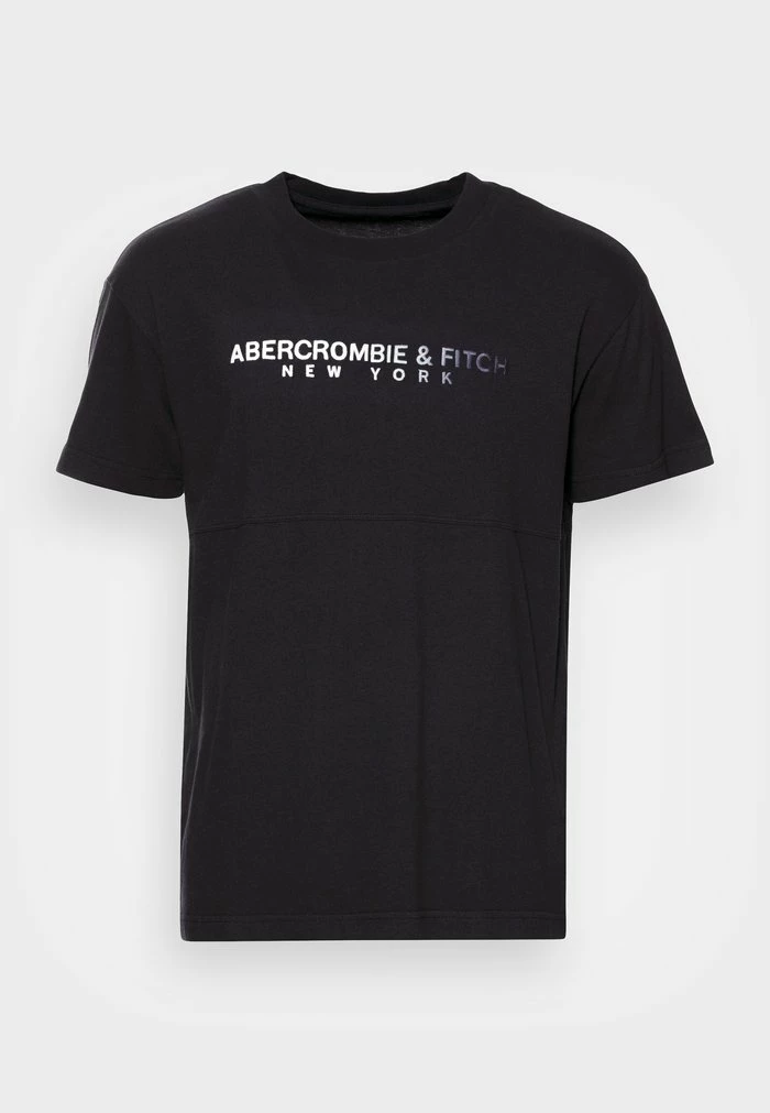 Abercrombie & Fitch TREND CROSSCHEST LOGO - Print T-shirt - Black 4 Abercrombie & Fitch TREND CROSSCHEST LOGO - Print T-shirt - Black - Image 4