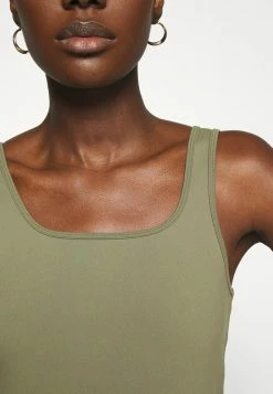 Abercrombie & Fitch BARE CROP SEAMLESS BOYTANK - Top - Dark Green -Abercrombie & Fitch Shop 1471ba86ab2142928a685865fc7590bb