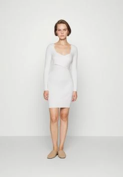 Abercrombie & Fitch WRAP FRONT MINI - Jumper Dress - Jet Stream