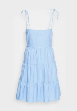 Abercrombie & Fitch TIE STRAP TRAPEZE MINI DRESS - Day Dress - Blue Wave Print -Abercrombie & Fitch Shop 154bb32a7beb4dfbabf13d8626b259ee