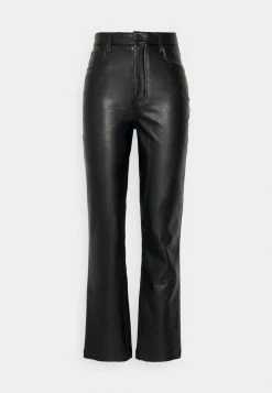 Abercrombie & Fitch CURVY STRAIGHT FIT - Trousers - Black -Abercrombie & Fitch Shop 165083aad7b6469e8b469f6e67d75705