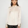 Abercrombie & Fitch SATIN UPDATE - Button-down Blouse - Off White