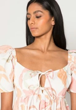 Abercrombie & Fitch KEYHOLE BABYDOLL - Day Dress - Yellow Wave -Abercrombie & Fitch Shop 16efa534440a444bac3d736d82cc9c29