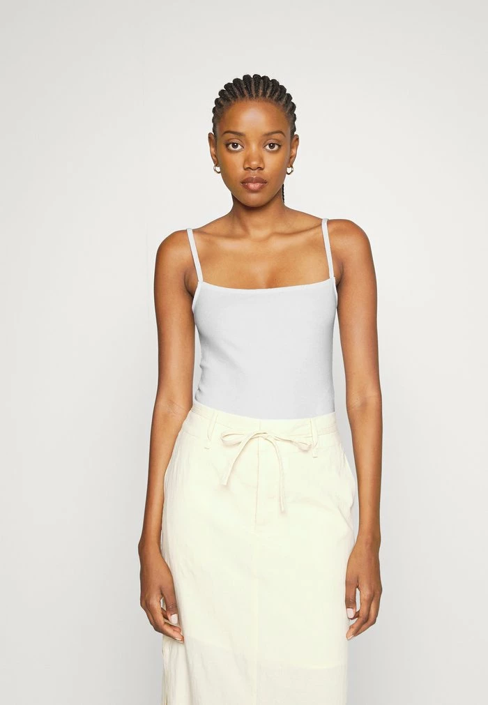 Abercrombie & Fitch BARE NOTCH TANK - Top - White 1 Abercrombie & Fitch BARE NOTCH TANK - Top - White