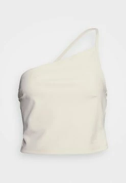 Abercrombie & Fitch CHASE BARE RUCHED - Top - Cream