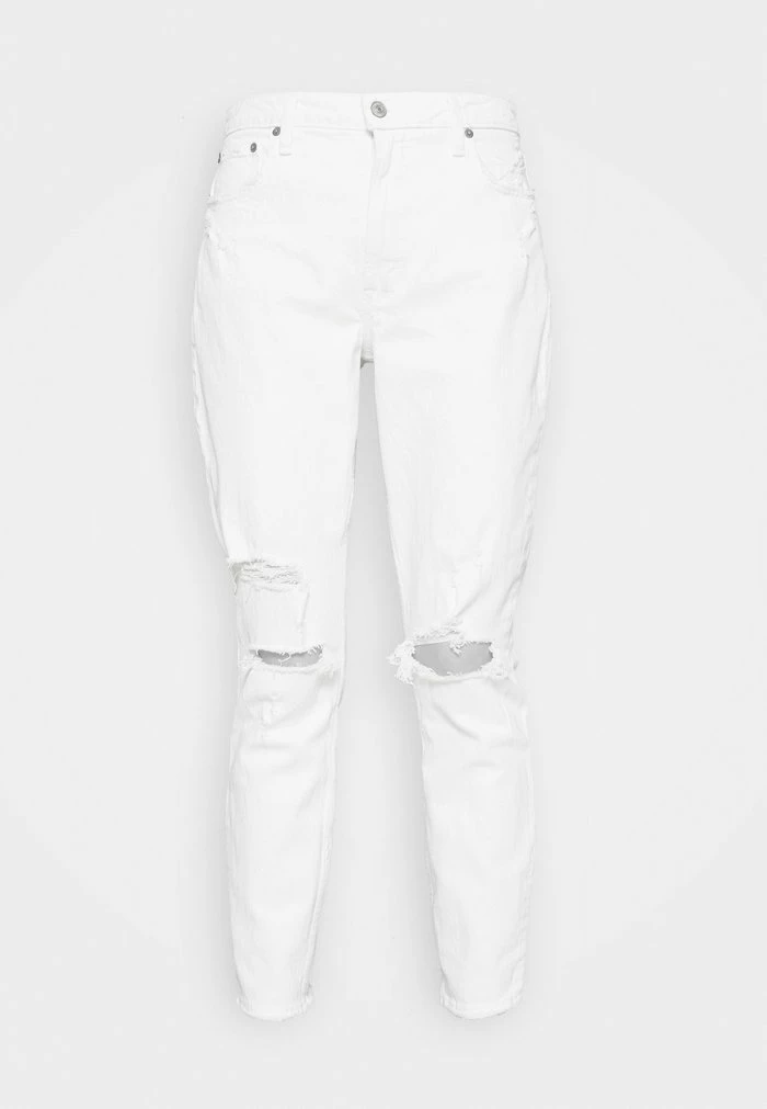 Abercrombie & Fitch DESTROY CURVE LOVE DUPE - Slim Fit Jeans - White 5 Abercrombie & Fitch DESTROY CURVE LOVE DUPE - Slim Fit Jeans - White - Image 5