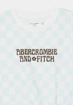 Abercrombie & Fitch KNOT FRONT TECH CORE PATTERN - Print T-shirt - Blue -Abercrombie & Fitch Shop 1c12cfe33c0743ebad0ef32832c134c8
