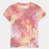 Abercrombie & Fitch JAN TIE FRONT ESSENTIAL - Print T-shirt - Pink