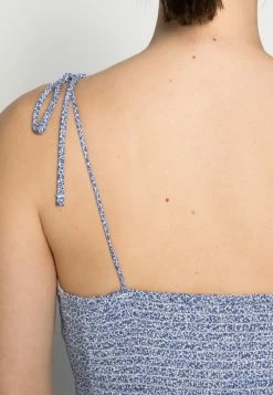 Abercrombie & Fitch BARE TIE SHOULDER SLIM WAIST MINI - Day Dress - Blue -Abercrombie & Fitch Shop 1e0b53d9729743c0a6d898f0ce6c77b7