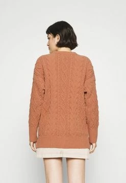 Abercrombie & Fitch CABLE GRANDPA - Cardigan - Brown Cable -Abercrombie & Fitch Shop 1e8a8acf7c2d4771be35588eddd5ff04