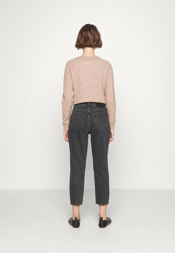 Abercrombie & Fitch CLEAN CURVY MOM - Relaxed Fit Jeans - Black 3 Abercrombie & Fitch CLEAN CURVY MOM - Relaxed Fit Jeans - Black - Image 3