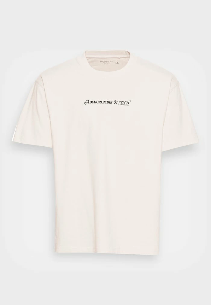 Abercrombie & Fitch BACK GEL LOGO - Print T-shirt - Tan 4 Abercrombie & Fitch BACK GEL LOGO - Print T-shirt - Tan - Image 4