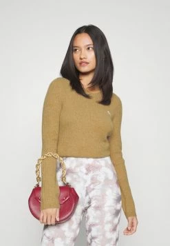 Abercrombie & Fitch SLIM CREW - Jumper - Brown Heather -Abercrombie & Fitch Shop 1ff26fbe806b45f2bdc19c958c4cc64c