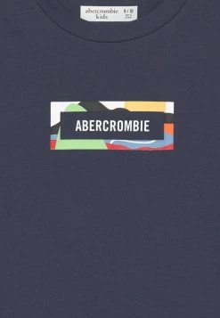 Abercrombie & Fitch TRAPPED LOGO - Print T-shirt - Navy -Abercrombie & Fitch Shop 214fa3445b354ee2ab4f0aebe419ed44