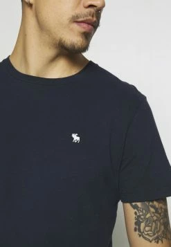 Abercrombie & Fitch CREW 3 PACK - Basic T-shirt - Navy -Abercrombie & Fitch Shop 21a3c11f897442bebe9c86600133e357
