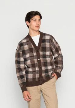 Abercrombie & Fitch PATTERN PLAID - Cardigan - Multi Coloured