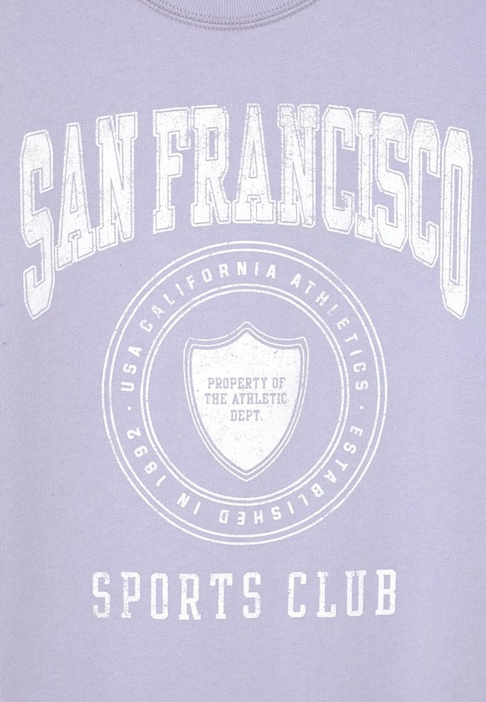 Abercrombie & Fitch CHAIN OVERSIZED DAD CREW - Sweatshirt - Light Lilac 3 Abercrombie & Fitch CHAIN OVERSIZED DAD CREW - Sweatshirt - Light Lilac - Image 3