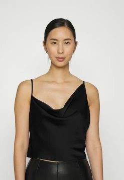 Abercrombie & Fitch COWL NECK - Top - Black
