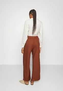 Abercrombie & Fitch PULL ON WIDE LEG - Trousers - Rustic Brown -Abercrombie & Fitch Shop 2414a0636c134431bc76576309271965