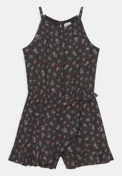 Abercrombie & Fitch FLUTTER WRAP - Jumpsuit - Black