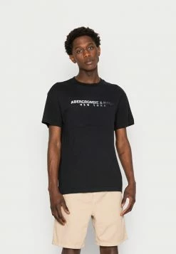 Abercrombie & Fitch TREND CROSSCHEST LOGO - Print T-shirt - Black