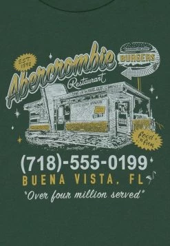 Abercrombie & Fitch SMALL MERCH - Print T-shirt - Green -Abercrombie & Fitch Shop 2672f7cdb346424f8e3797a66dcbc988