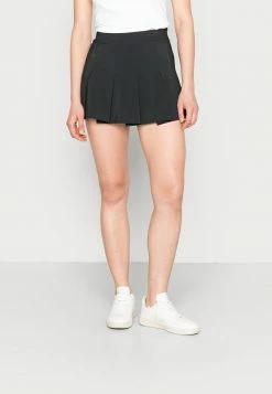 Abercrombie & Fitch WIDE PLEATED TRAVELER SKORT - Mini Skirt - Black